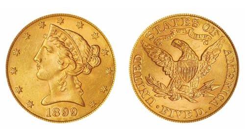 5 dollari liberty